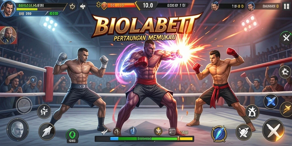 Screenshot gameplay BIOLABET yang menampilkan aksi pertarungan yang seru.
