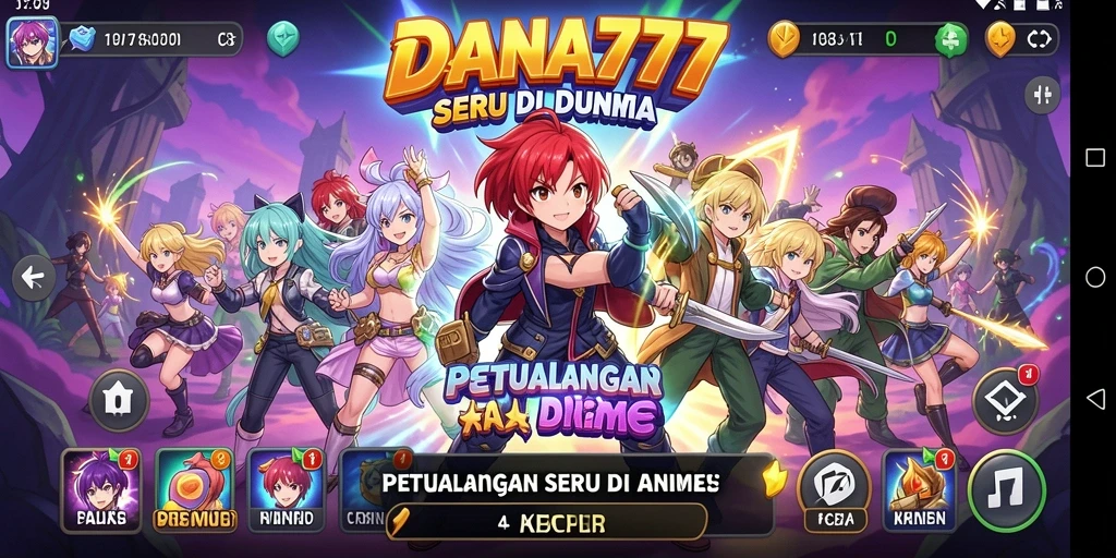 Gameplay DANA777 menampilkan petualangan seru di dunia anime.