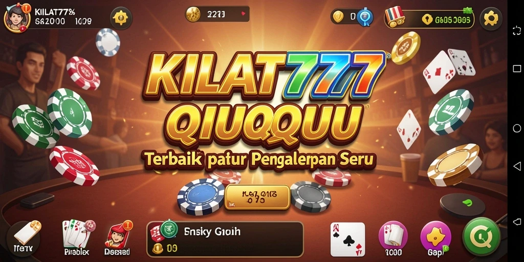 Tampilan gameplay seru dalam KILAT777 dengan kartu QiuQiu yang menantang.