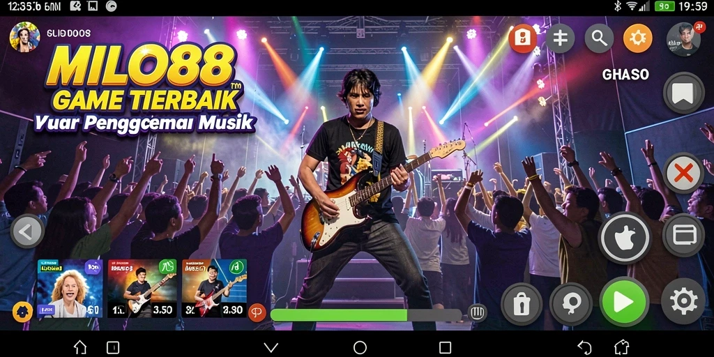 Tampilan gameplay menarik MILO88 dengan berbagai genre musik.