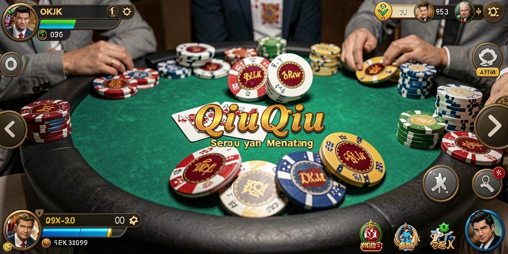 Screenshot gameplay QiuQiu yang seru dan interaktif.