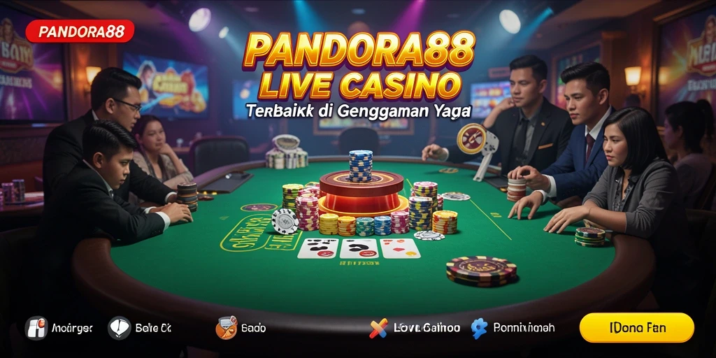 Gameplay seru PANDORA88 dalam Live Casino dengan dealer profesional.
