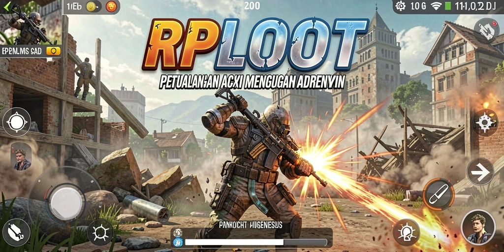 Tangkapan layar menampilkan aksi seru gameplay RPLOOT.