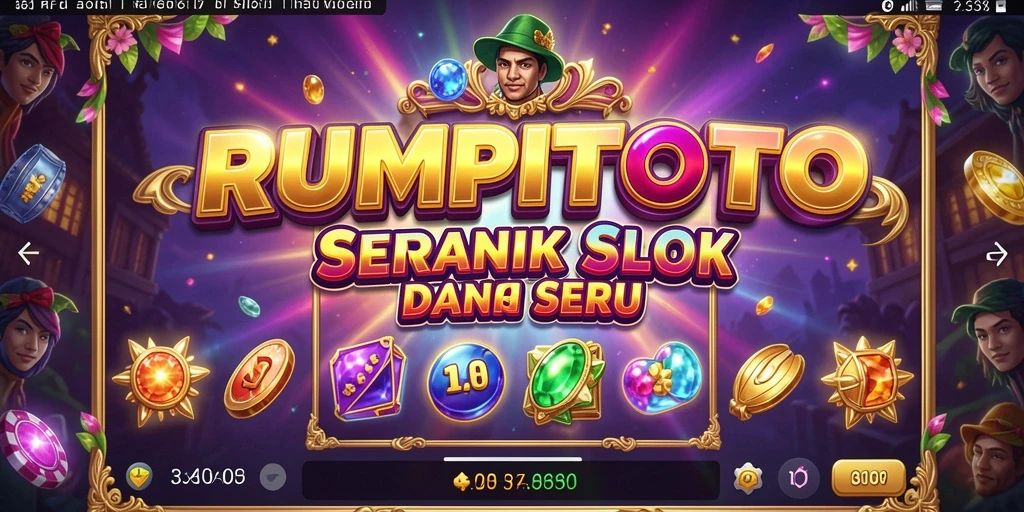 Tampilan gameplay RUMPITOTO dengan tema slot yang menarik.