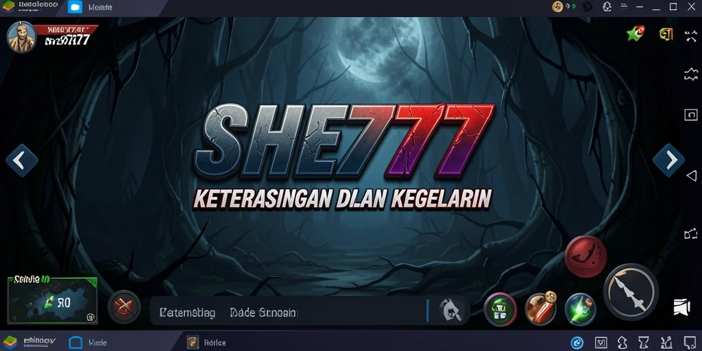 Tampilan gameplay SHE777 yang menakutkan dan penuh ketegangan.