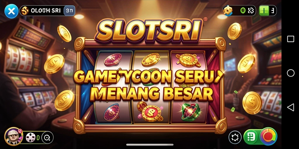 Screenshot SLOTSRI menampilkan aktivitas kasino yang seru dan menarik.
